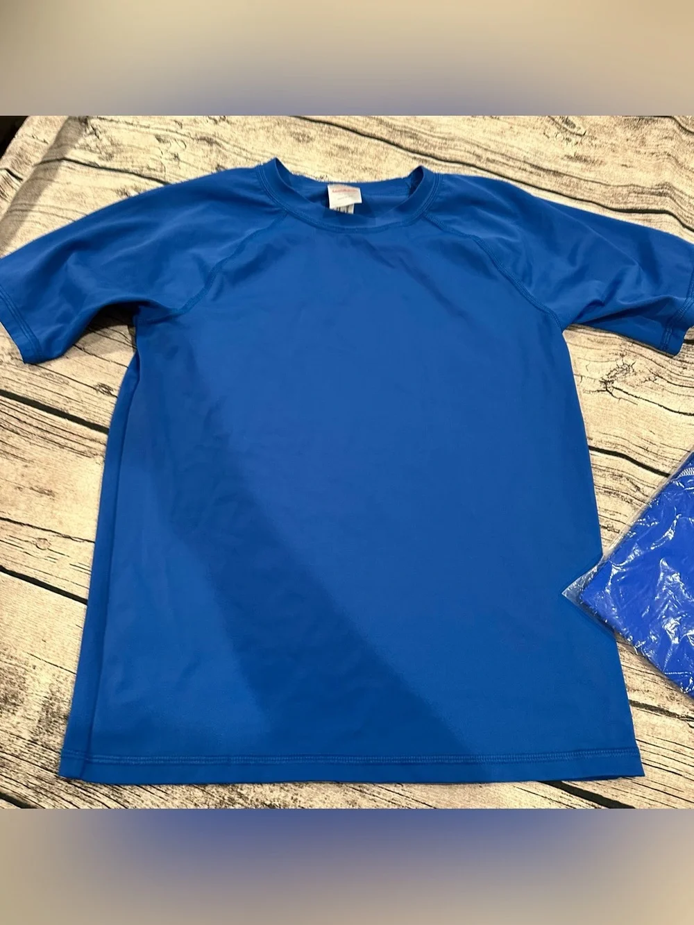 Lot of 2 Unisex Rashguards Hanna Andersson and Lands’ End Both Blue Size Large